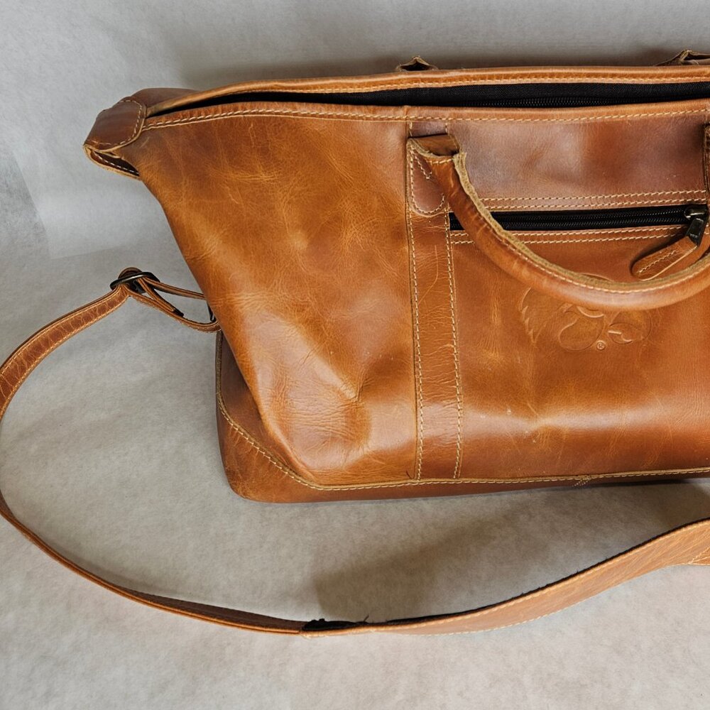 Vintage Canyon Outback Boulder Duffel Leather Bag CS317D - Picture 2 of 14